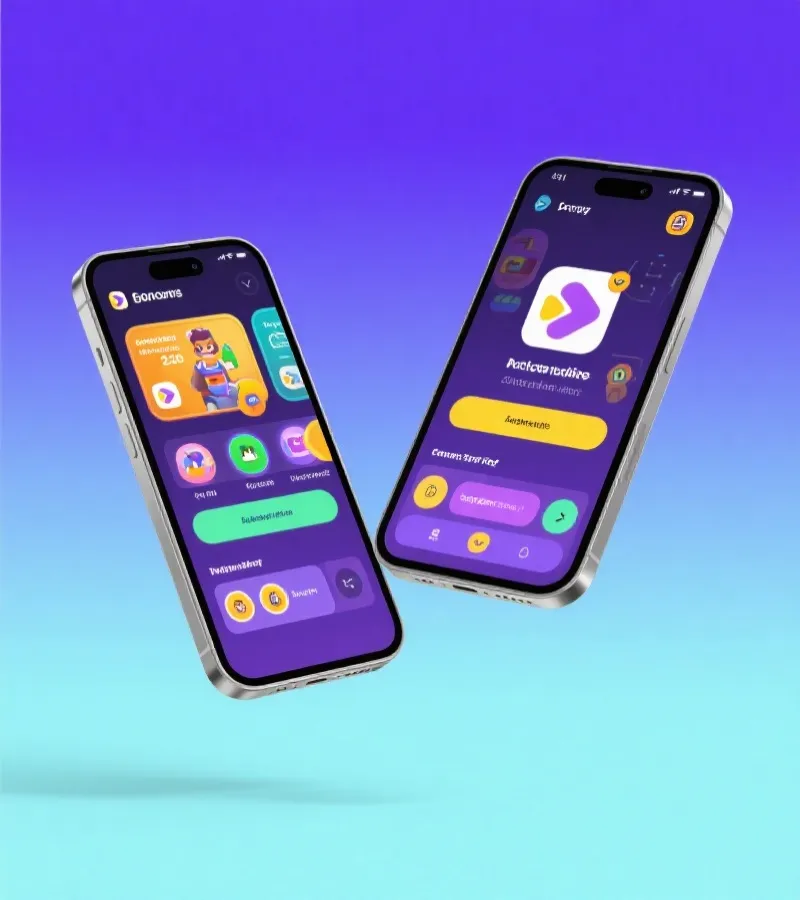 蓝狮在线 App Interface